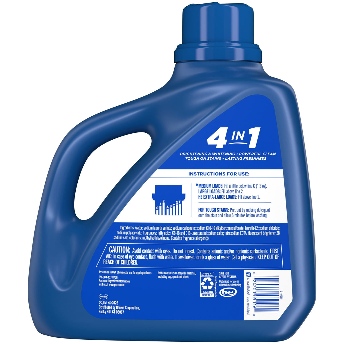 Purex Mountain Breeze Liquid Laundry Detergent 150 fl oz 115 Loads