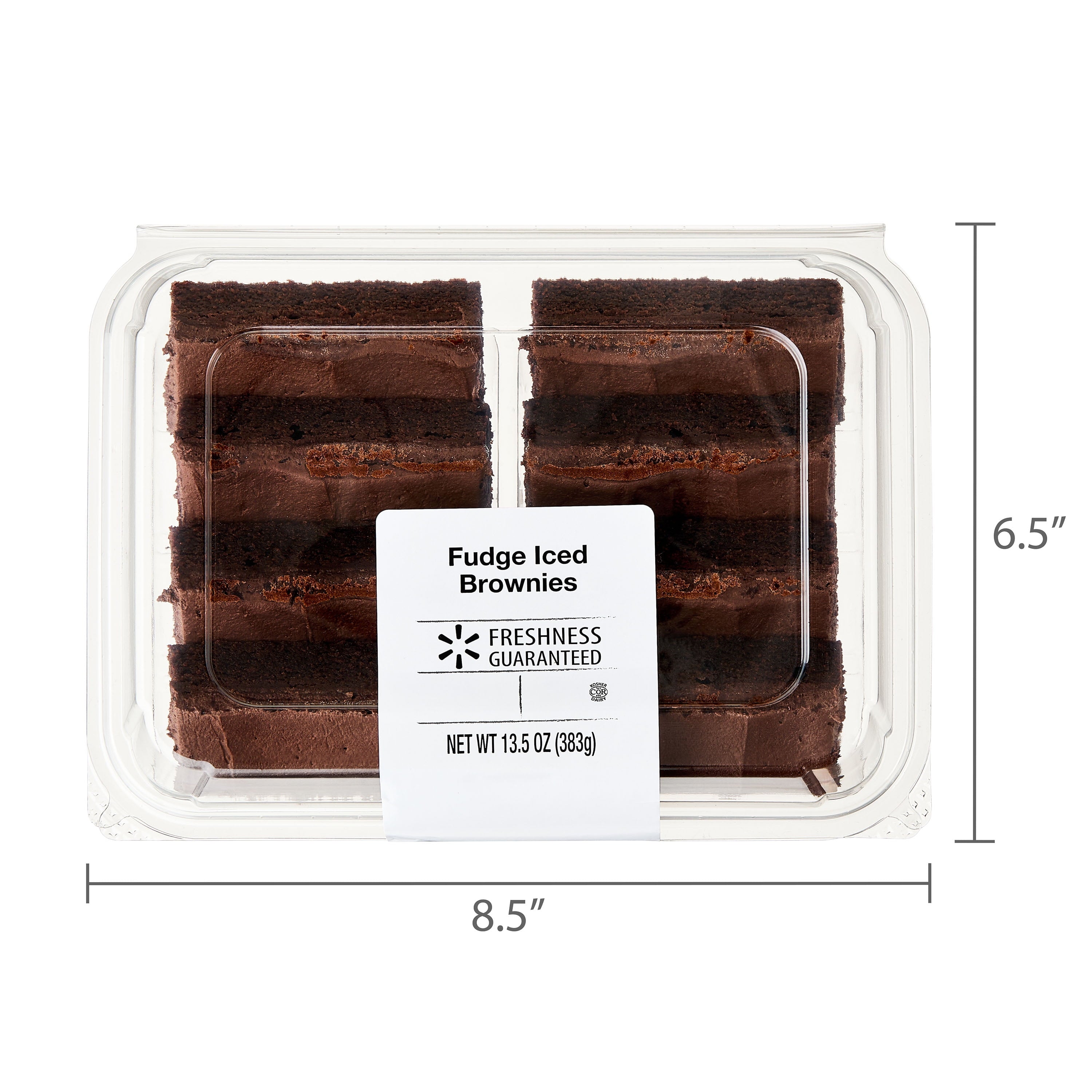 Fudge Iced Soft Baked Brownies 13.5 Oz 8 Count Freshness Guaranteed
