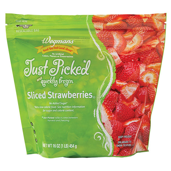Wegmans Frozen Sliced Strawberries 16 Oz
