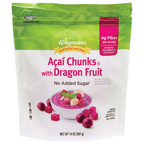 Wegmans Frozen Acai Chunks with Dragon Fruit