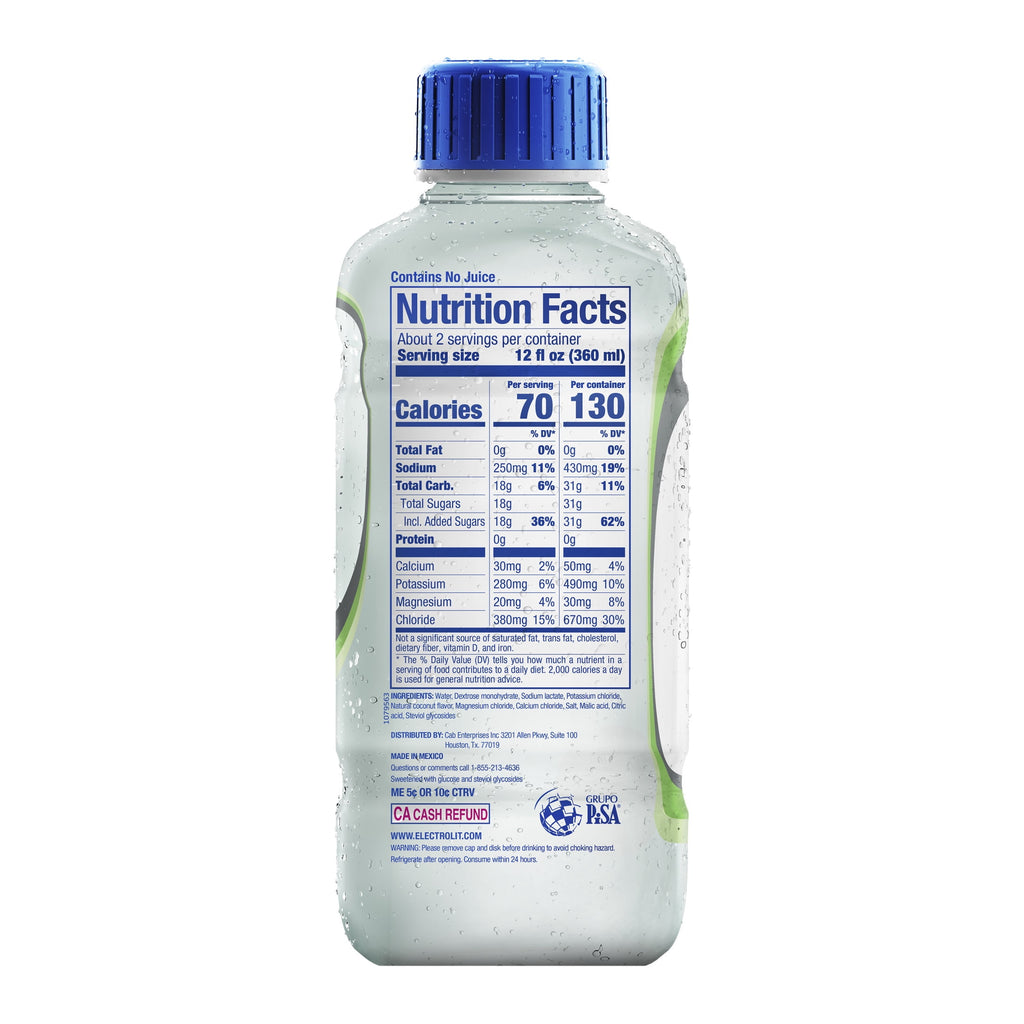 Electrolit Coconut Electrolyte Supplement 21 fl oz