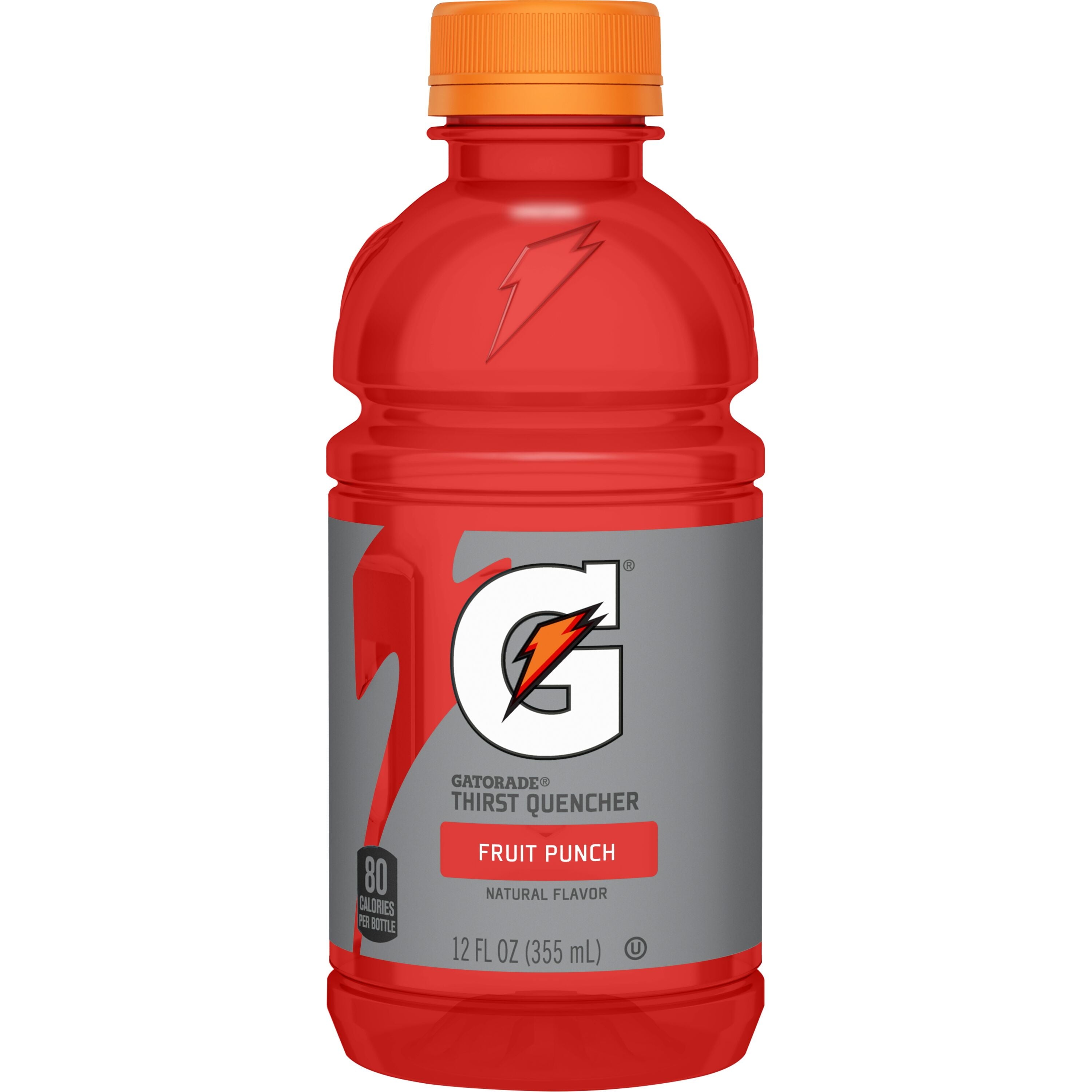 Gatorade Thirst Quencher Fruit Punch Sports Drink 12 fl oz 12 Count Bottles