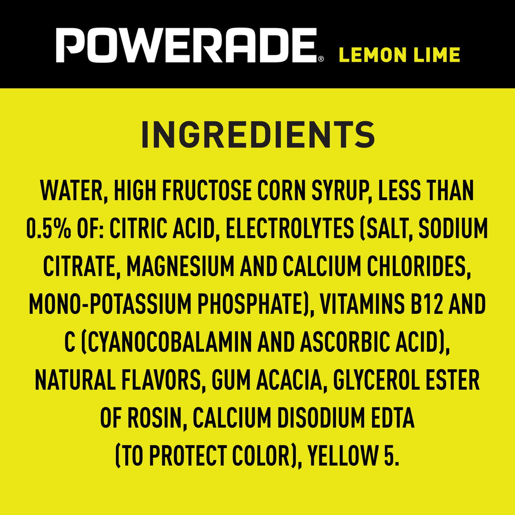 Powerade Lemon Lime Electrolyte Sports Drink 28 fl oz Bottle