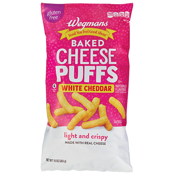Wegmans White Cheddar Baked Cheese Puffs 10 Oz