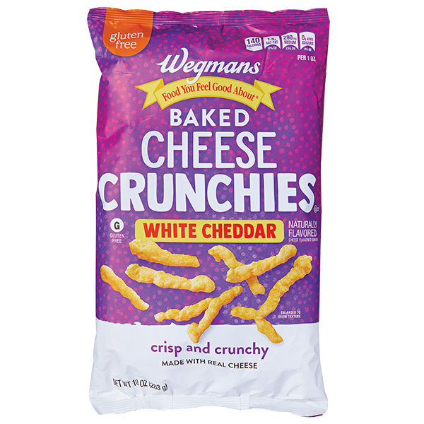 Wegmans White Cheddar Baked Cheese Crunchies 10 Oz
