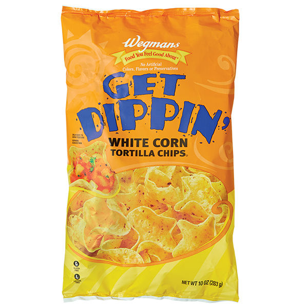 Wegmans Get Dippin' White Corn Tortilla Chips 10 Oz