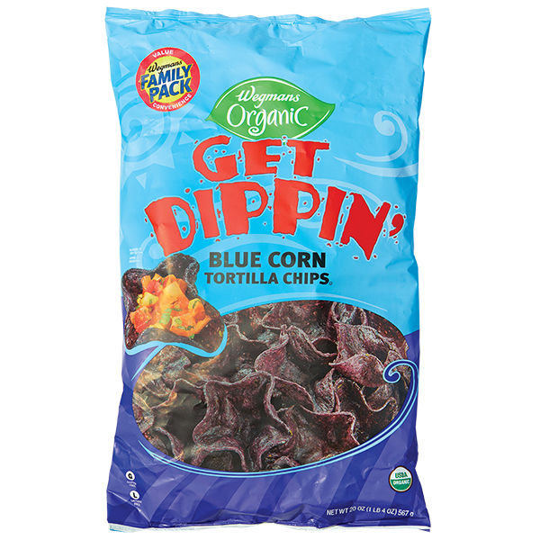 Wegmans Organic Blue Corn Tortilla Chips Family Pack 14 Oz