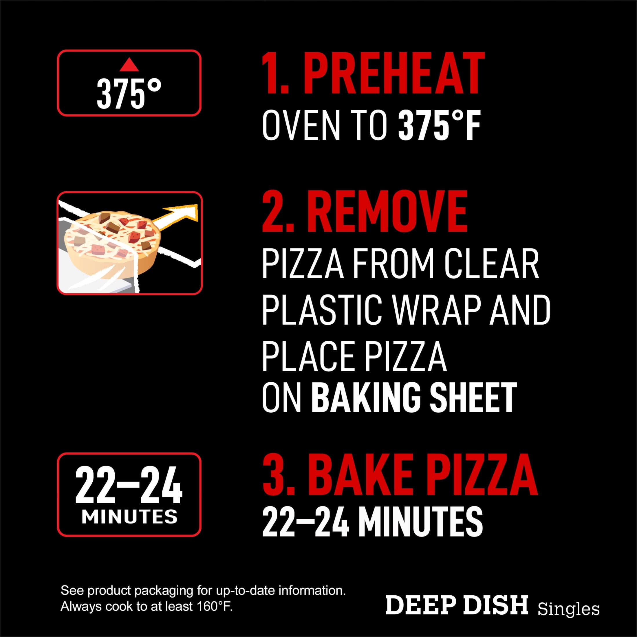 Red Baron Meat Trio Deep Dish Singles Frozen Personal Pizza 11.2 Oz 2 Pack