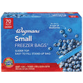 Wegmans Small Slider Top Freezer Bags Quart Size 70 Count Family Pack