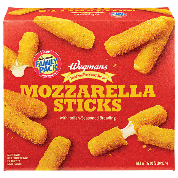 Wegmans Frozen Mozzarella Sticks Family Pack 32 Oz