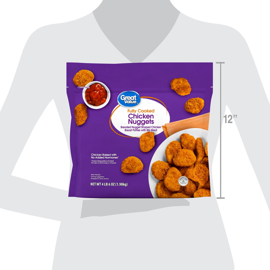 Great Value Fully Cooked Breaded Chicken Nuggets Frozen 70 Oz