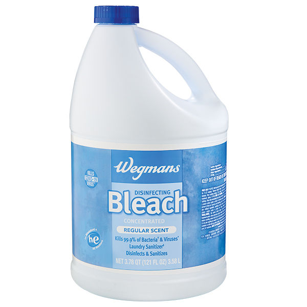 Wegmans Regular Scent Disinfectant Concentrated Bleach 121 Oz