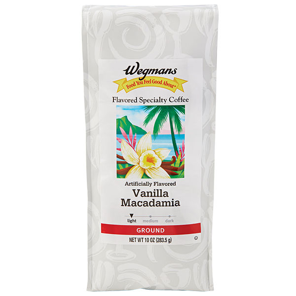 Wegmans Vanilla Macadamia Flavored Specialty Ground Coffee 10 Oz
