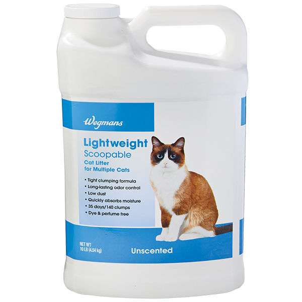 Wegmans Unscented Lightweight Scoopable Cat Litter 10 Lb