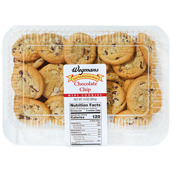 Wegmans Mini Thin & Crispy Chocolate Chip Cookies 14 Oz