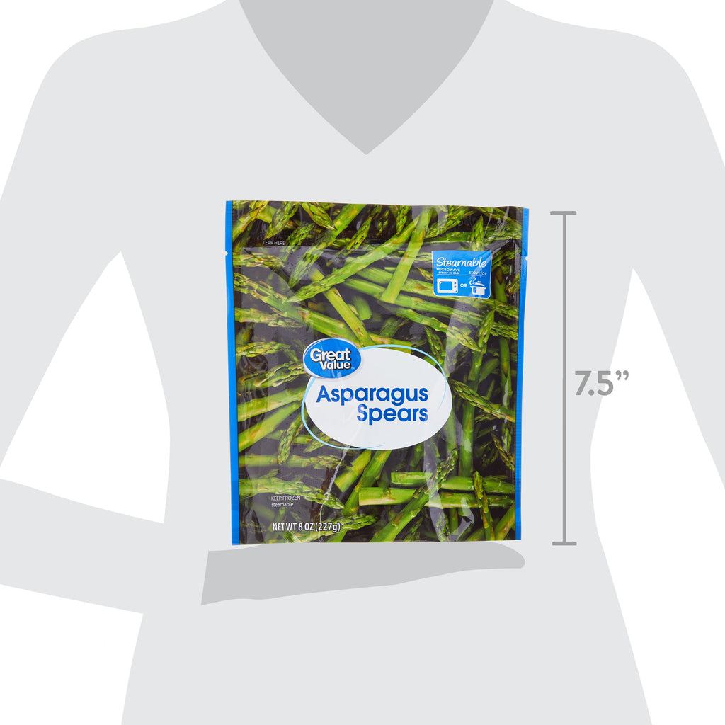 Great Value Asparagus Spears Frozen 8 Oz