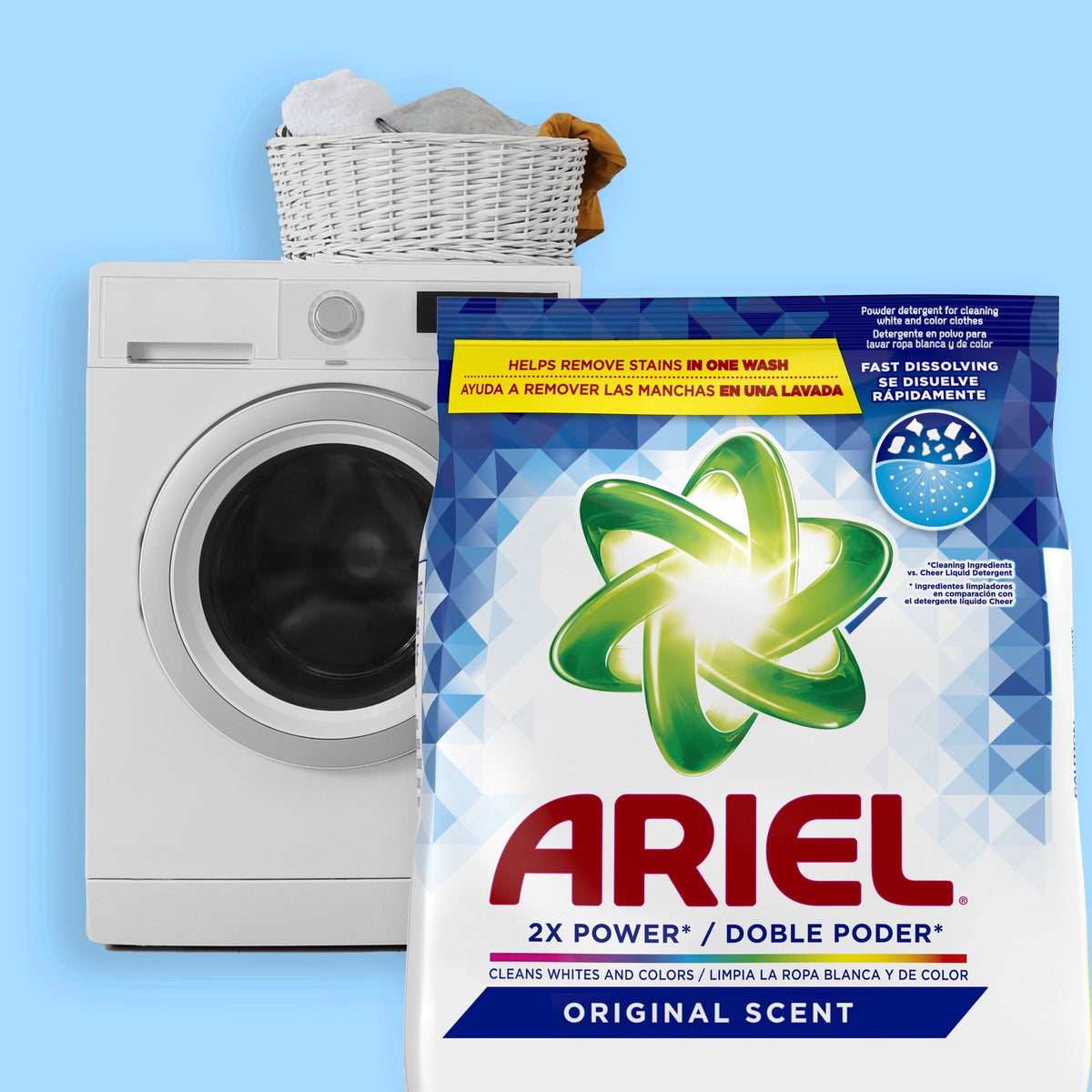 Ariel Powder Laundry Detergent Original Scent 70 oz 44 Loads