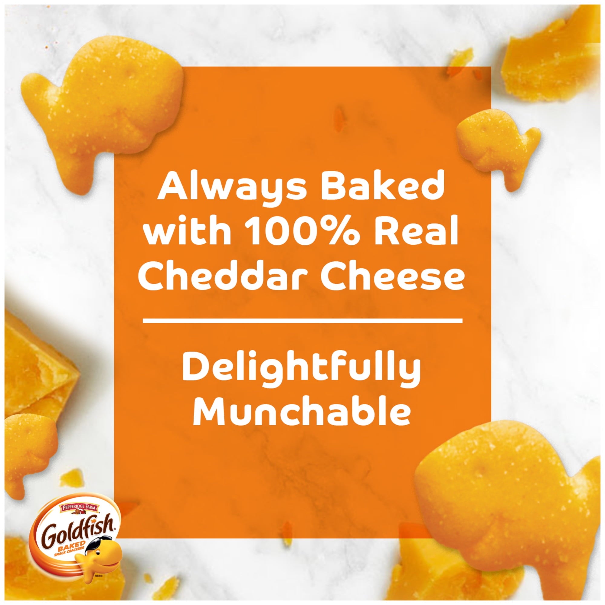 Cheddar Cheese Crackers Snack Packs 12 Count 12 Oz Goldfish