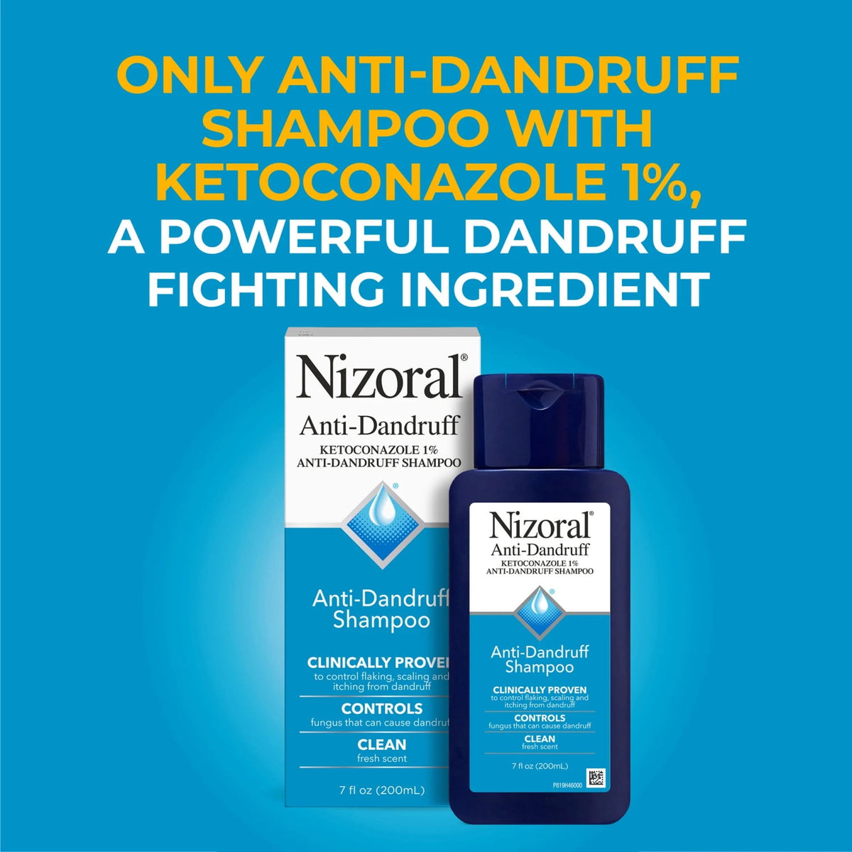 Nizoral Anti-Dandruff Shampoo 1% Ketoconazole Fresh Scent 7 fl oz