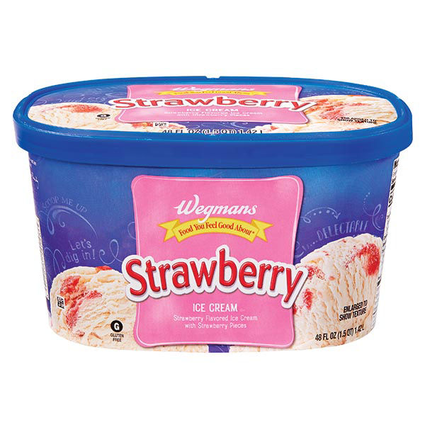 Wegmans Strawberry Ice Cream 48 Fl Oz