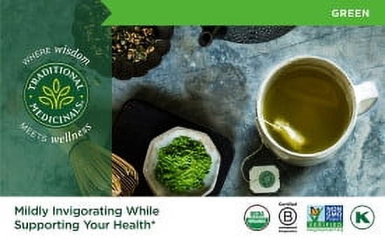 Traditional Medicinals Organic Green Tea Matcha with Toasted Rice Tea Bags 16 Count