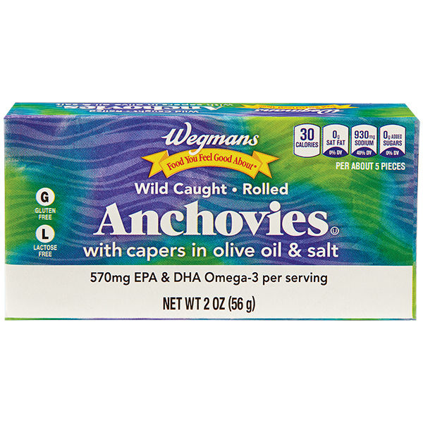 Wegmans Anchovies with Capers in Olive Oil & Salt 2 oz