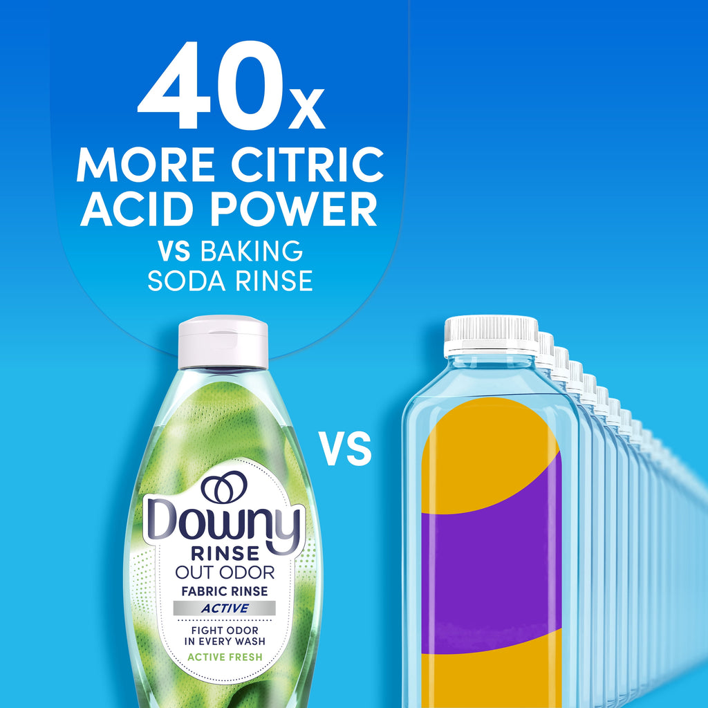 Downy Rinse Out Odor Laundry Rinse Active Fresh Scent 48 fl oz