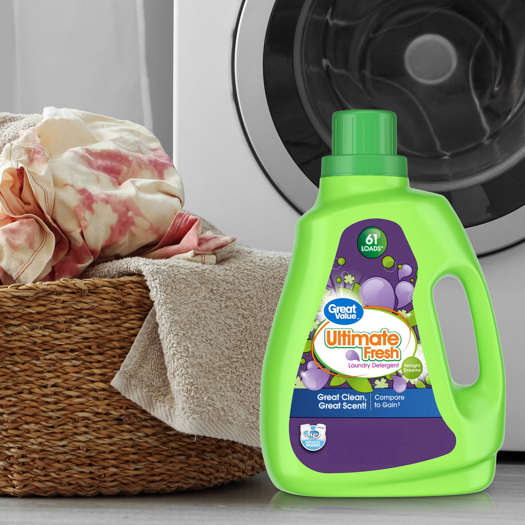 Great Value Ultimate Fresh Liquid Laundry Detergent Twilight Dreams 88 fl oz 61 Loads