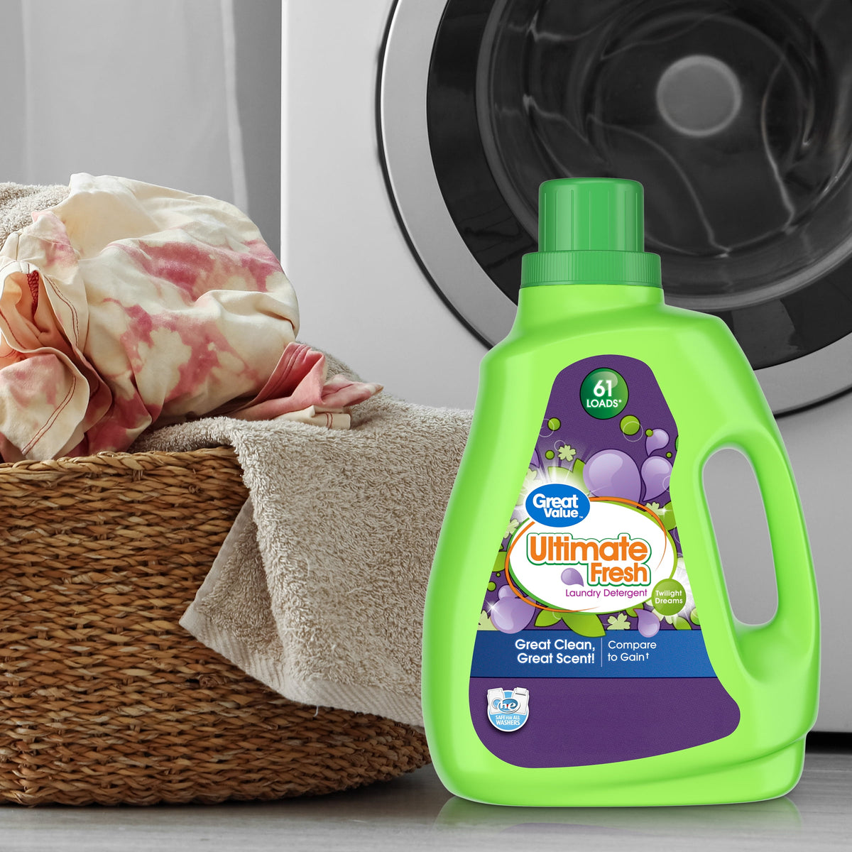 Great Value Ultimate Fresh Liquid Laundry Detergent Twilight Dreams 88 fl oz 61 Loads