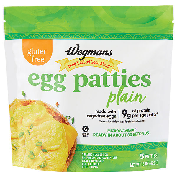 Wegmans Gluten Free Plain Egg Patties 5 Count
