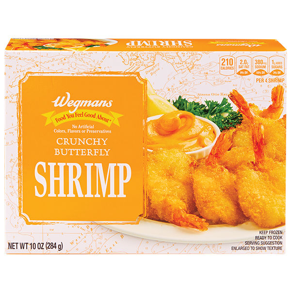 Wegmans Frozen Crunchy Butterfly Shrimp 10 Oz