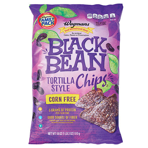 Wegmans Black Bean Tortilla Style Chips 18 Oz