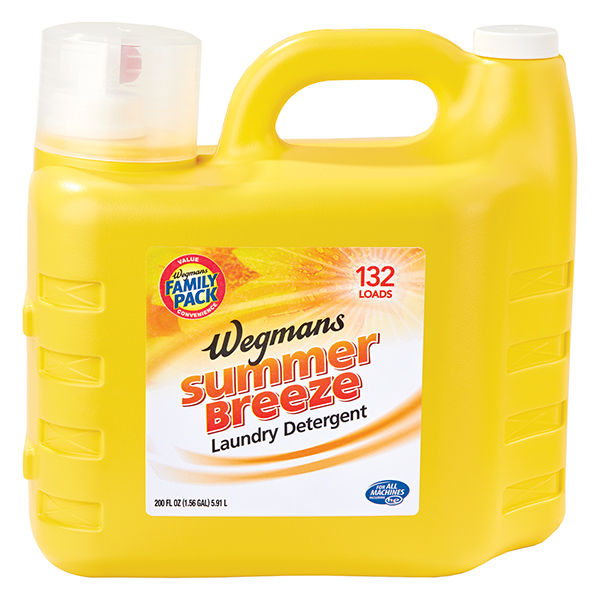 Wegmans Summer Breeze Liquid Laundry Detergent Family Pack 132 Loads