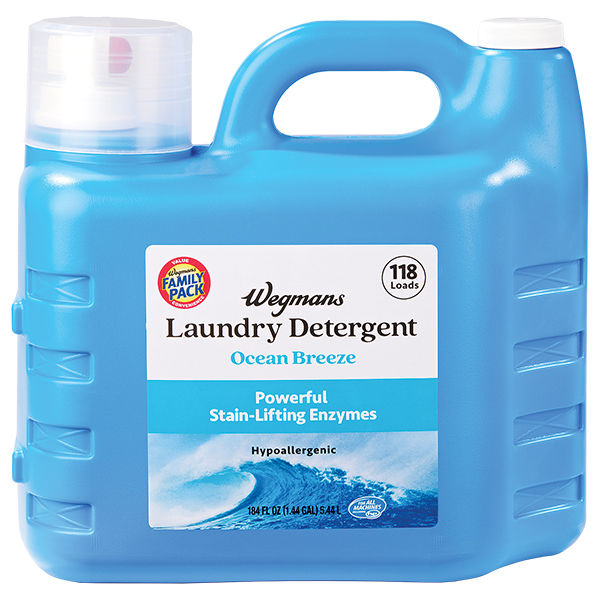 Wegmans Ocean Breeze Laundry Detergent 118 Loads Family Pack