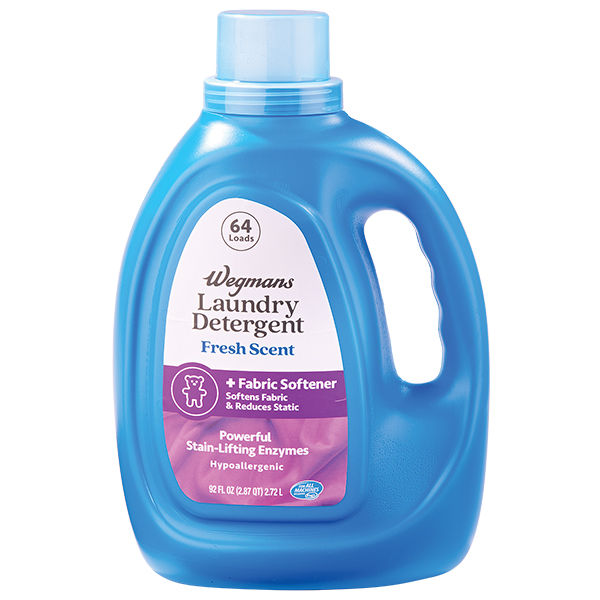 Wegmans Fresh Scent Laundry Detergent Plus Fabric Softener 92 Fl Oz 118 Loads