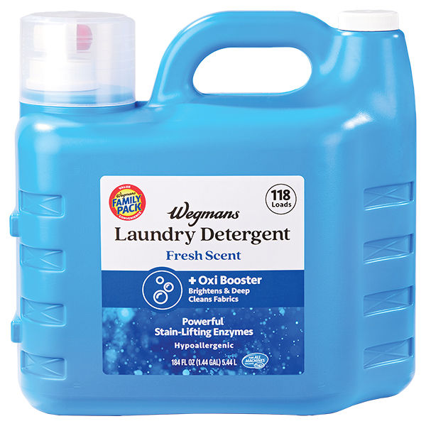 Wegmans Fresh Scent Oxi Booster Laundry Detergent Family Pack 184 Oz
