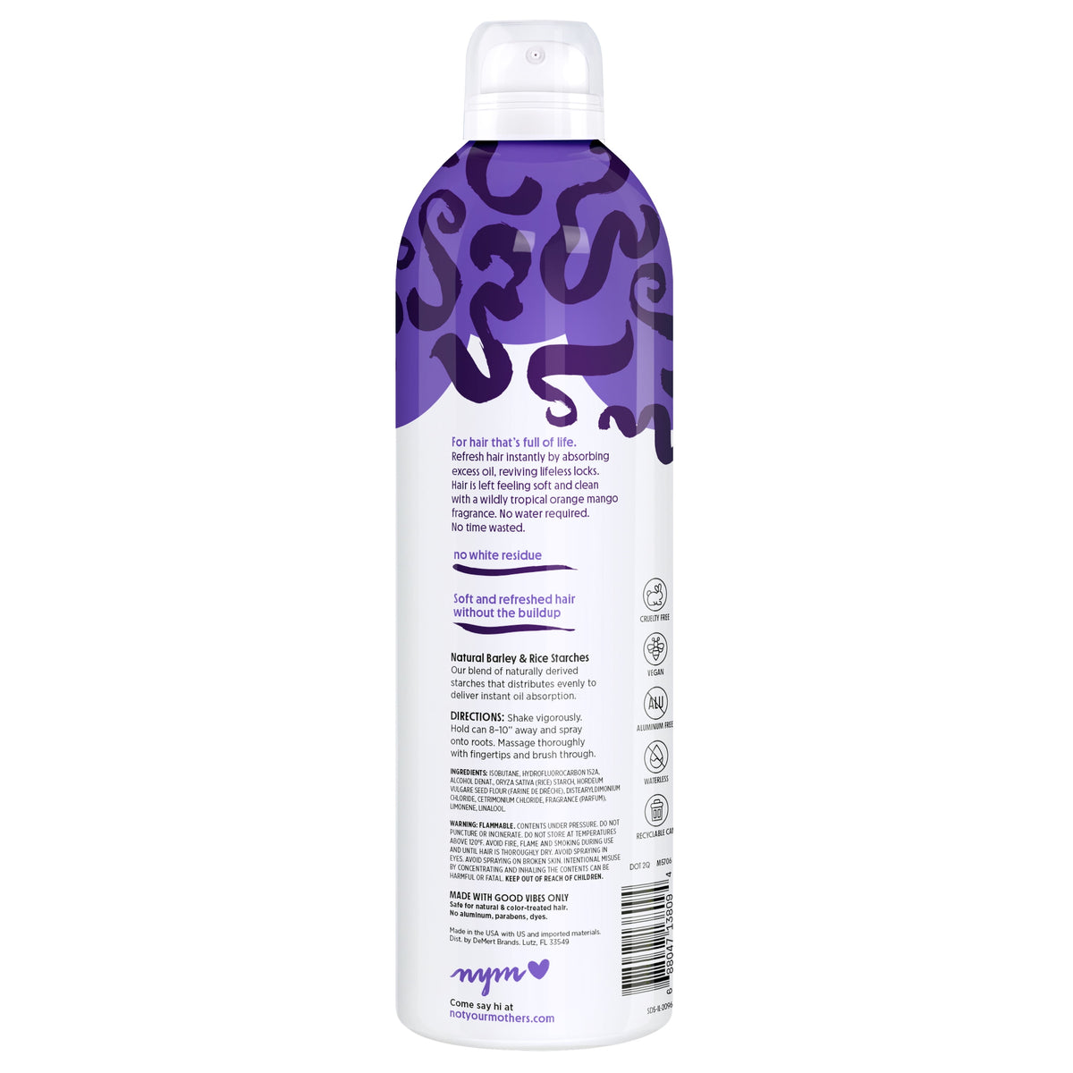 Not Your Mother's Plump for Joy Jumbo Dry Shampoo Orange Mango 12 oz