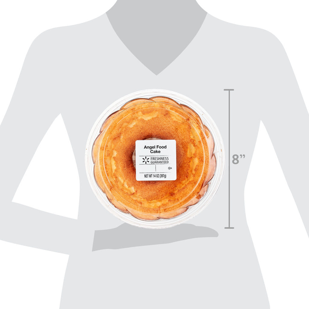 Plain Angel Food Ring Cake 14 Oz Freshness Guaranteed
