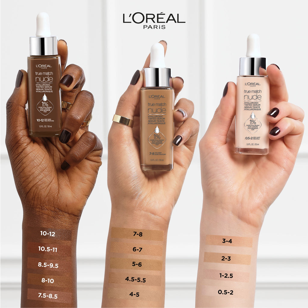 L'Oreal Paris True Match Hyaluronic Tinted Serum Foundation Makeup 1 fl oz