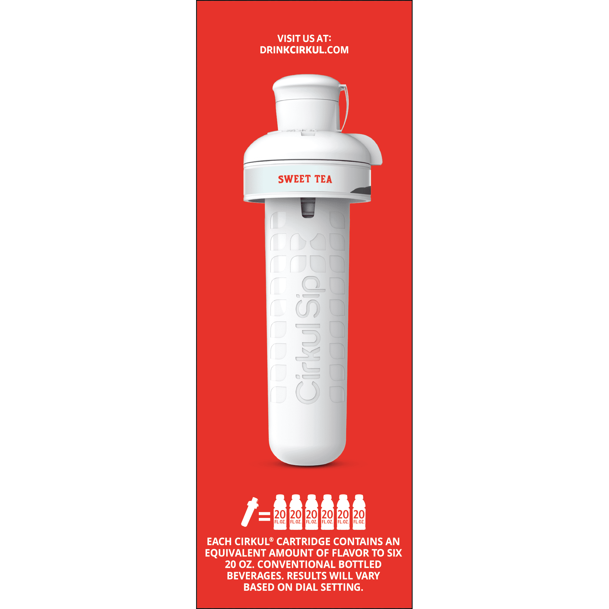 Cirkul Gateway Sweet Tea Naturally Caffeinated Instant Iced Tea Concentrate 0.68 fl oz Cartridge