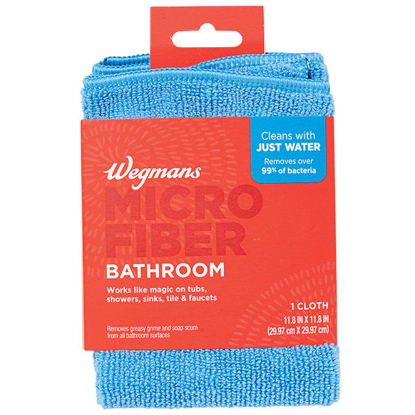 Wegmans Micro Fiber Bathroom Cloth 11.8 In X 11.8 In