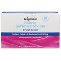 Wegmans Fresh Scent Fabric Softener Sheets 80 Count