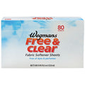 Wegmans Free & Clear Fabric Softener Sheets 80 Count Family Pack