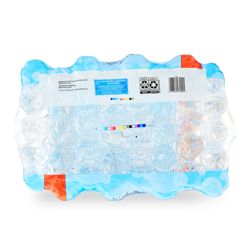 Great Value Purified Drinking Water 16.9 fl oz Bottles 40 Count Pack