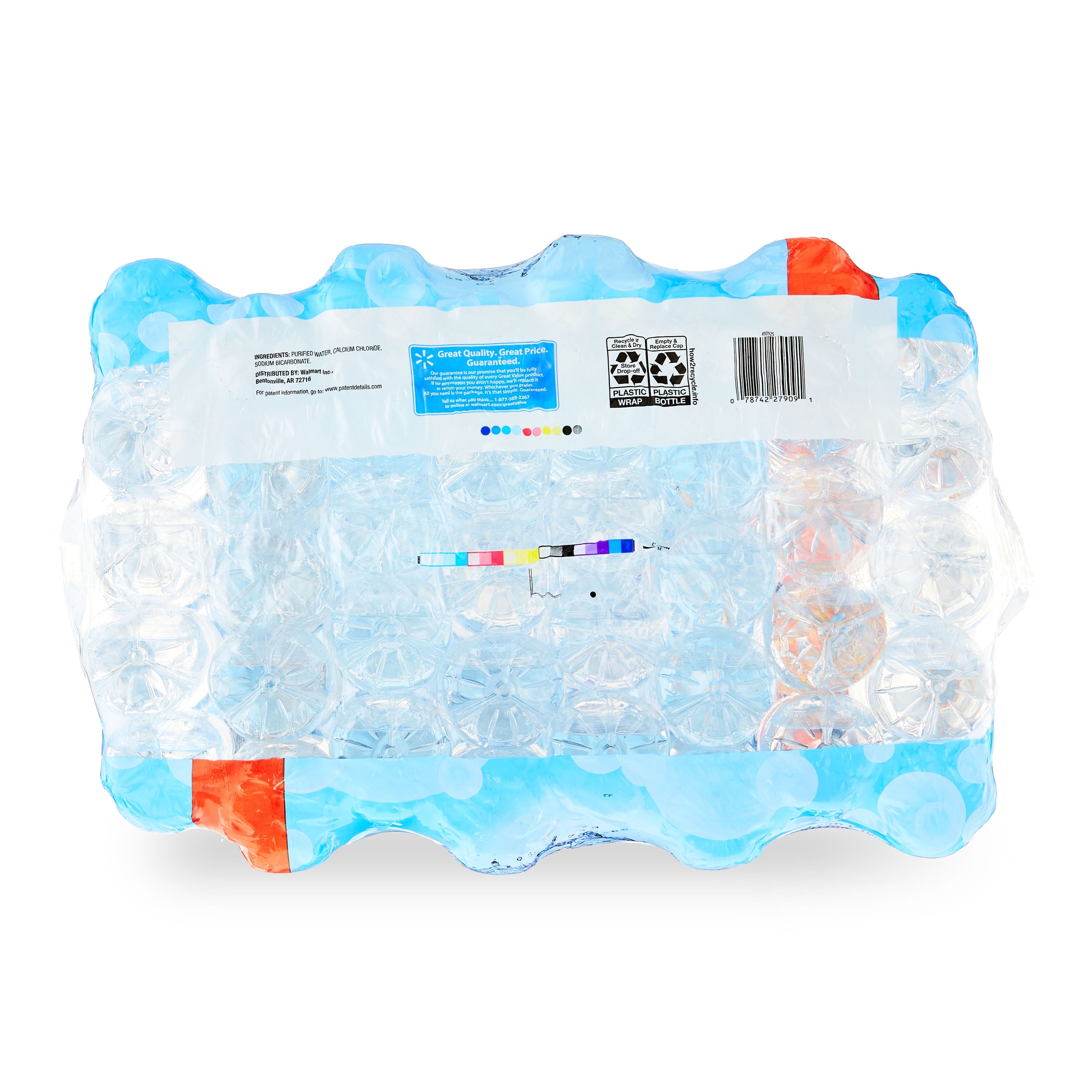 Great Value Purified Drinking Water 16.9 fl oz Bottles 40 Count Pack