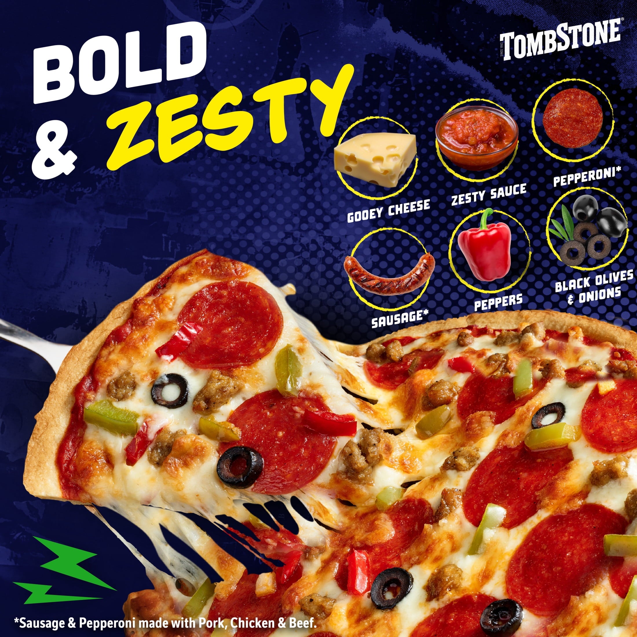 Tombstone Supreme Original Crust Frozen Pizza 20.8 Oz