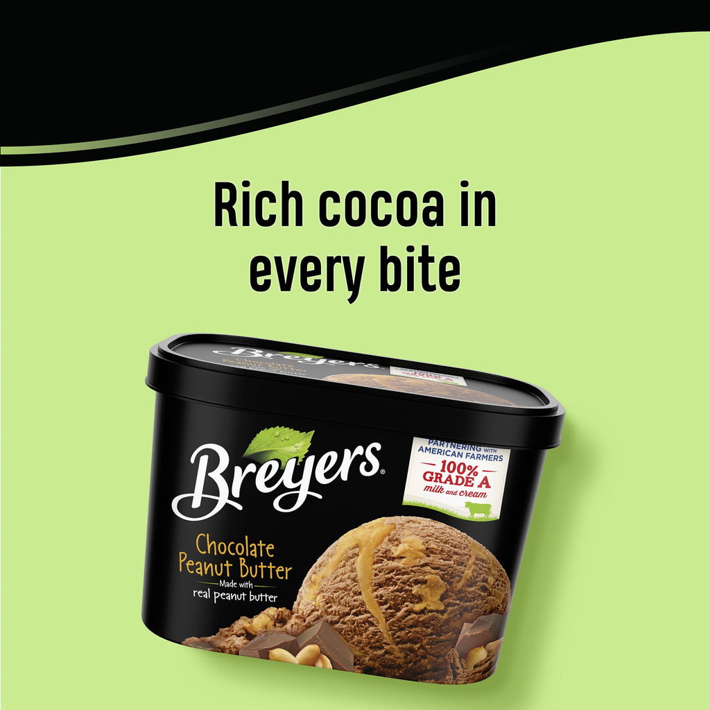 Chocolate Peanut Butter Ice Cream 48 Oz 1 Count Breyers