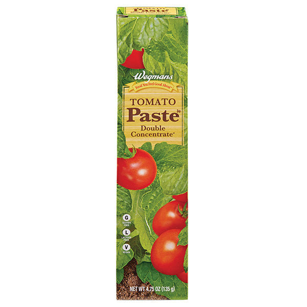 Wegmans Double Concentrate Tomato Paste Tube 4.75 Oz