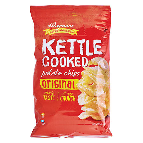 Wegmans Original Kettle Cooked Potato Chips 8.5 Oz