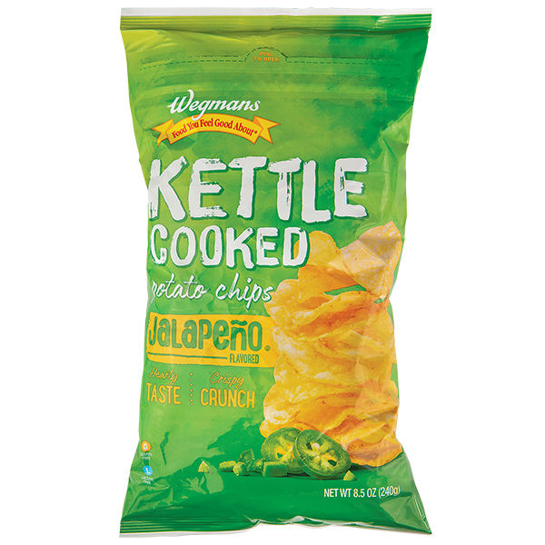 Wegmans Jalapeno Kettle Cooked Potato Chips 8.5 Oz